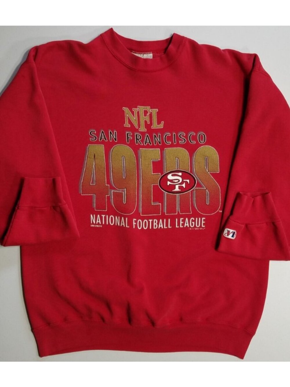 San Francisco 49ers NFL Vtg 1993 Red Logo Athletic USA Made Sweatshirt Men's L